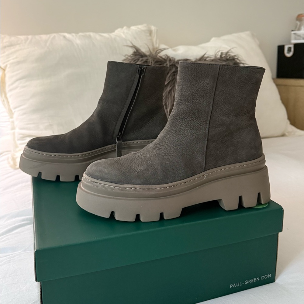 Paul Green Charcoal Ankle Boots